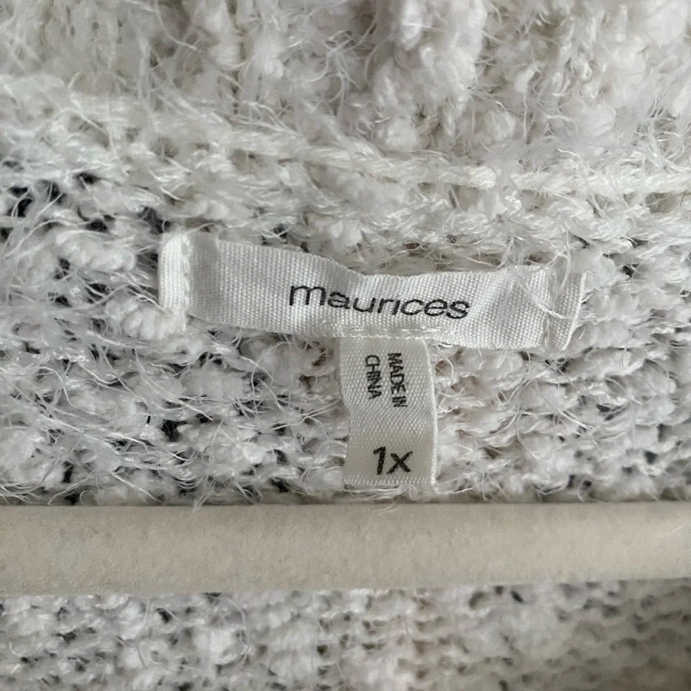 Stripe Lantern Sleeve Pullover Sweater - Picture 7 of 8